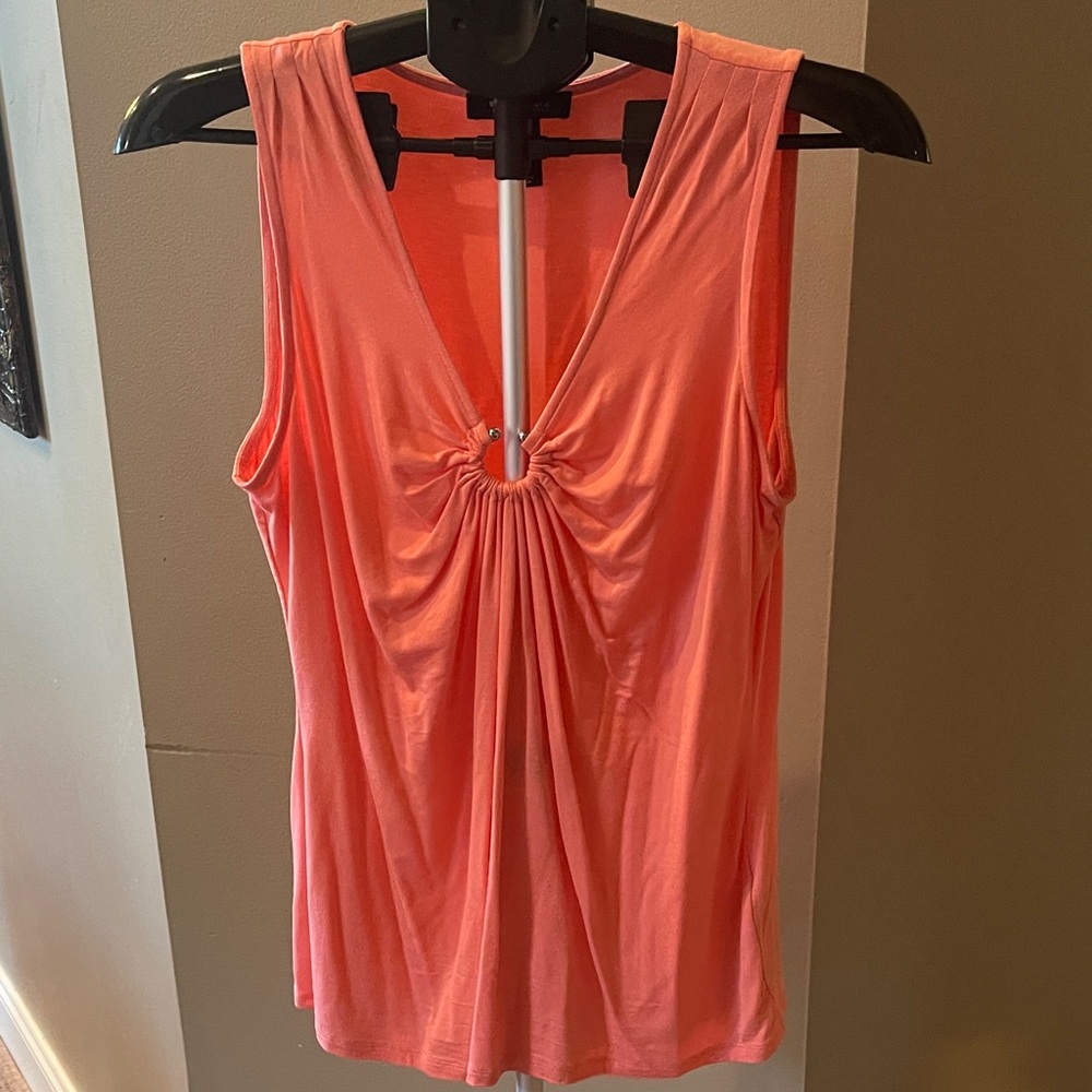 White House Black Market Coral Tank Top